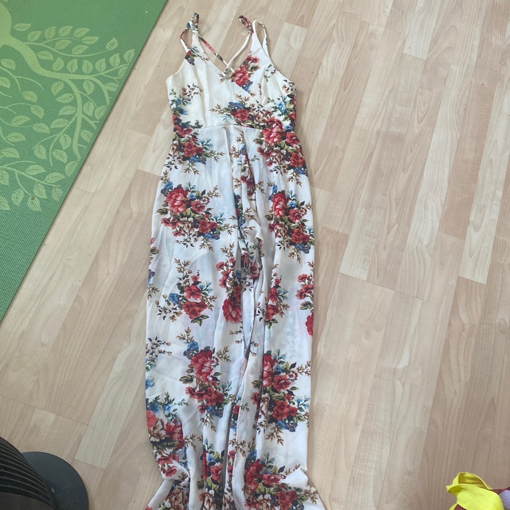 Floral Maxi Dress/Romper